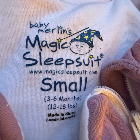 Baby Merlin's Magic Sleepsuit Small (3-6 months) - Purple - Picture 3 of 7